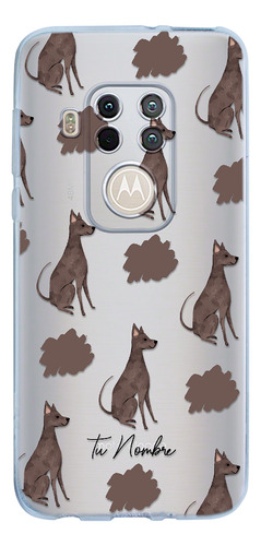 Funda Para Motorola Para Mujer Perrito Xolo Manchas Nombre