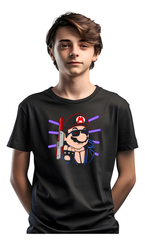 Playera Super Mario Bros Mario Videojuego