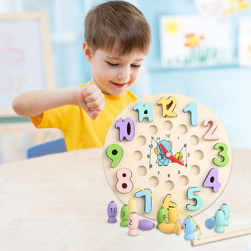 Relógio Infantil Brinquedo Tempo De Aprendizagem Brinquedo