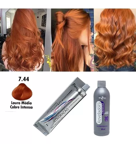 Tinta De Cabelo Igora Tons Cobre 8.77 9.7 7.77 6.77 + Ox 30v