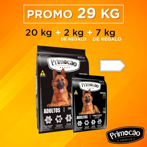 Nuevo Combo Primoção Original Adulto 29kg (20+7+2) + Regalo