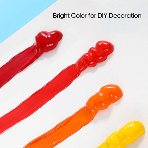 Juego De Pintura De Tela De 12 Colores 60 Ml Cada Botella Te