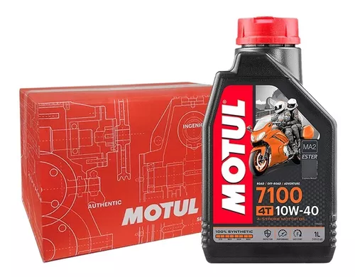 Aceite Motul 10w40 7100 100% Sintético Para Moto 4t 12litros