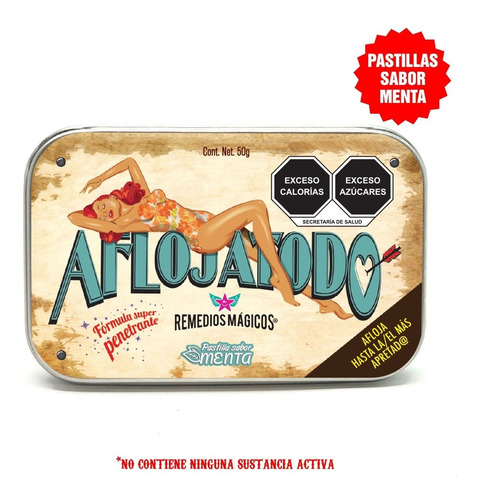 Aflojatodo - Pastillero Remedios Mágicos De Hojalata, 50g. D