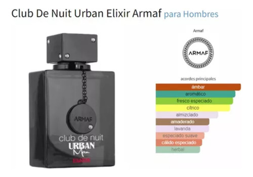 Armaf Club De Nuit Urban Man Elixir Edp 105 Ml