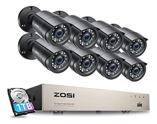 Sistema De Cámaras De Seguridad Hd 8ch Con Ai Y Dvr 1tb