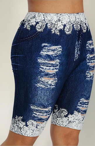 Leggings Deportivos Con Estampado De Temperamento, Talla Gra