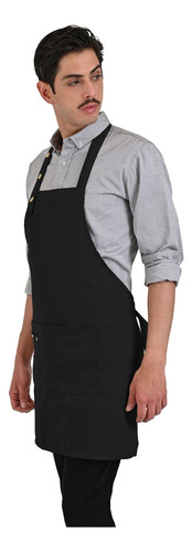 Mandil Unisex De Alta Calidad Para Chef: Resistente Negro