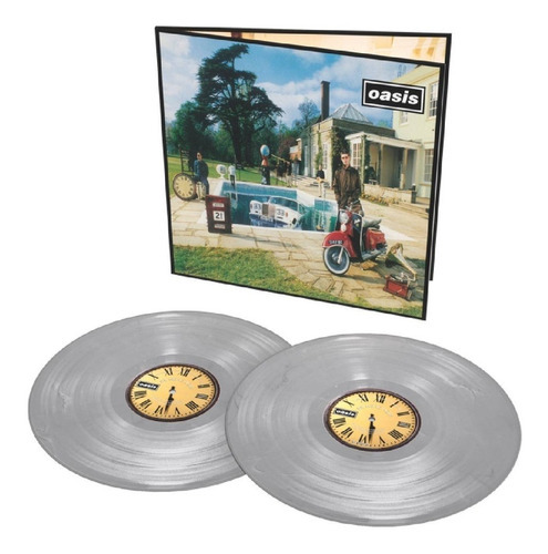 Oasis - Be Here Now; 2 Lp Color Plata Metálico Nuevo