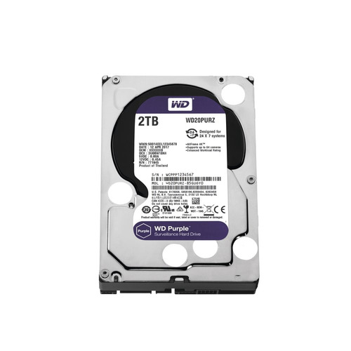 Disco Duro 2 Tb Western Digital Purple Surveillance Sata 3.5