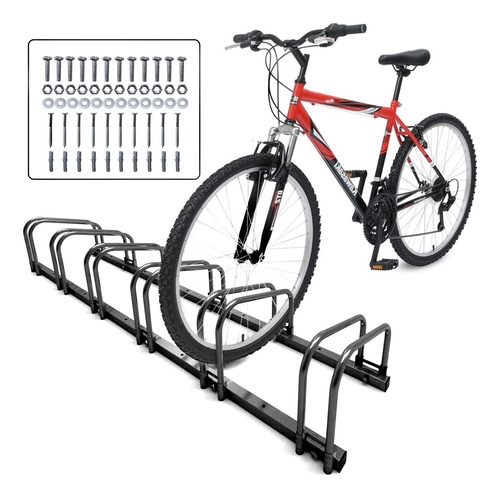 Estacionamiento Rack Para Bicicletas Reforzado 6 Pzas 160cm