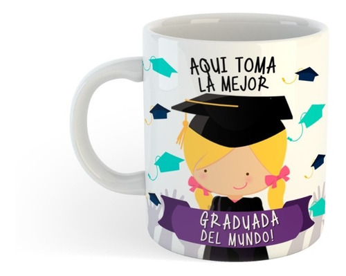 Bk Taza Impresión Graduación Graduada Del Mundo Sueños