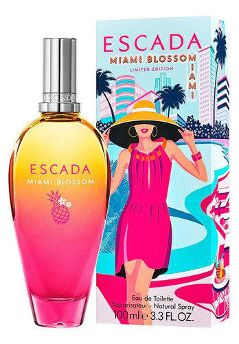 Perfume Miami Blossom Escada - mL a $32