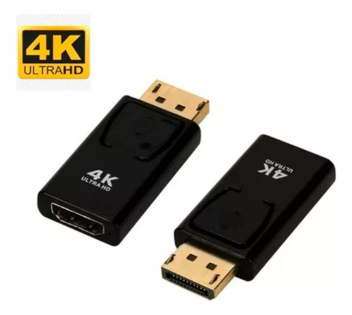 Adaptador Displayport Para Hdmi Conversor 4k 60hz Tv Monitor
