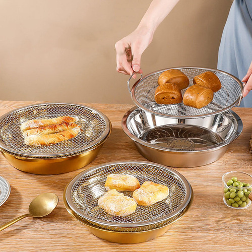 Bandeja De Filtro De Aceite, Colador De Cocina De Pequeño