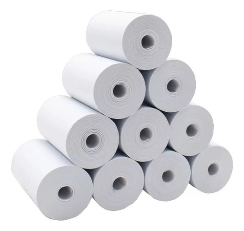 20 Rollos De Papel Térmico  Datáfono Impresora 58mm Calidad 