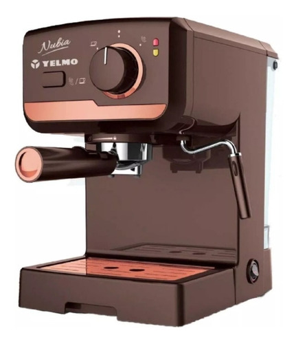 Imagen 1 de 1 de Cafetera Yelmo Desayuno Nubia CE-5107 automática marrón expreso 220V