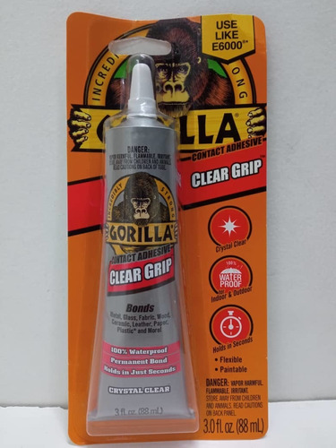 Pega Zapatos Tela Gorilla Clear Grip 