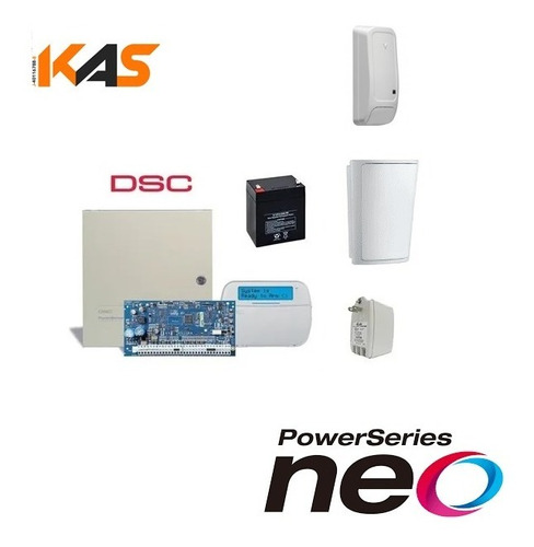 Superneo Kit Dsc Panel 8 A 32 Zonas Inalámbrico + Gsm/ip