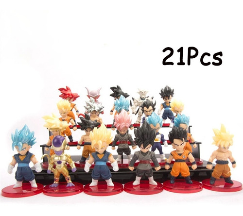 Juego De 21 Figuras De Anime Dragon Ball Son Goku De 6 A 7 C