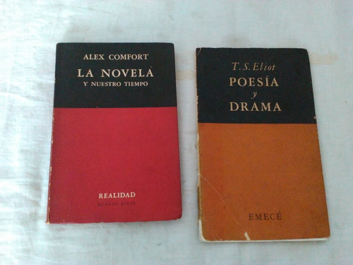 Lote X 2/la Novela (comfort) + Poesia Y Drama (t.s. Elliot)