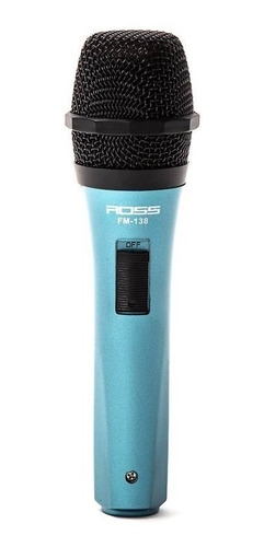 Micrófono Plástico Vocal Dinámico Supercardioide Ross Fm-138