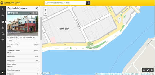 Imagen 4 de 5 de Lote/ Terreno 9x27,50/ La Boca/ Usam/ Pedro De Mendoza 1695