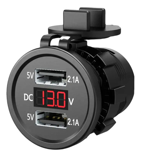 Voltímetro Cargador Usb 5v 2.1a 12v Dc Continua (elegir Led)