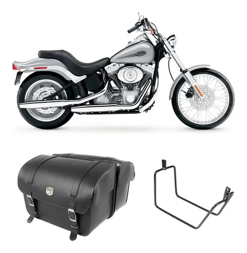 comprar Alforge Bolsa Lateral 50l+ Suporte Harley Softail Std Fx