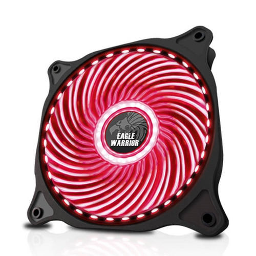 Ventilador Eagle Warrior Led33 Rojo 120mm Para Gabinete