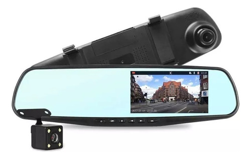 Grabadora De Conducción Dvr-2 Cámaras Retrovisor