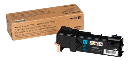 Cartucho De Toner Xerox 6500 Ciano - 106r01601