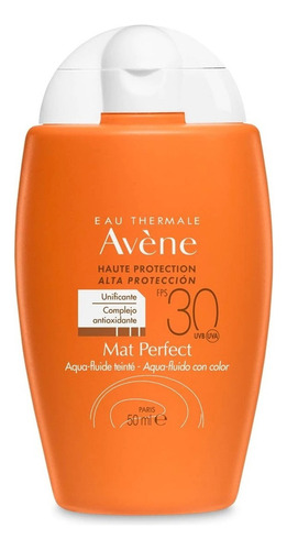 Protector solar  Avène  Con Color Aquafluido 30FPS  en crema 50mL