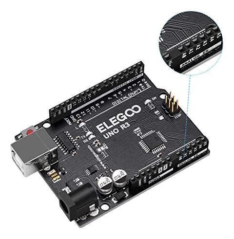 Placa Controladora Elegoo Uno R3 Atmega328p Con Cable Usb, C