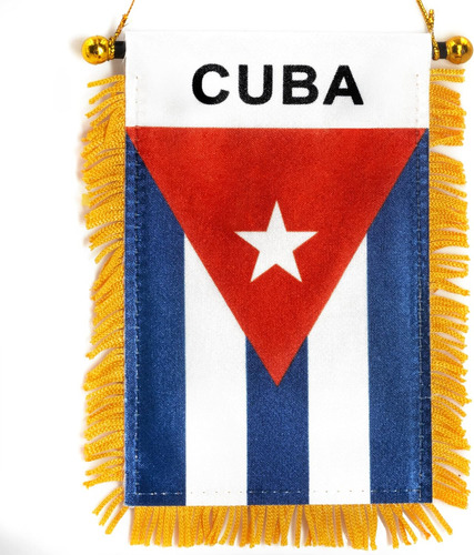 Bandera Anley Para Colgar En Ventana Cuba De 4 X 6 Pulgadas,