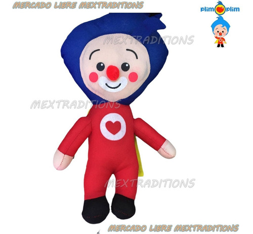 Plim Plim Un Héroe De Corazón 42cm Muñeco Payaso Plim Plim 