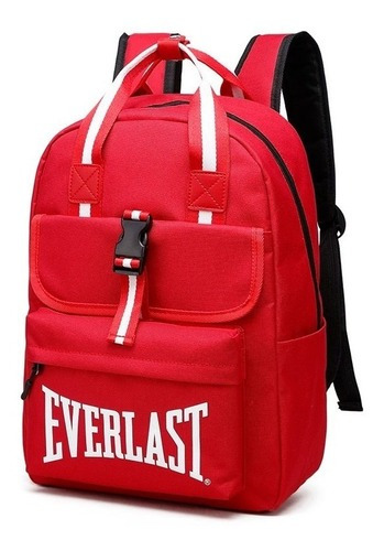 Mochila Running Everlast Trekking Bici Deportes Ciclismo Color Negro