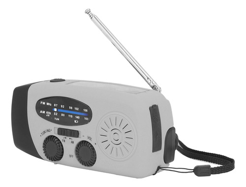 Radio De Emergencia, Manivela, Solar, Multifuncional, Led