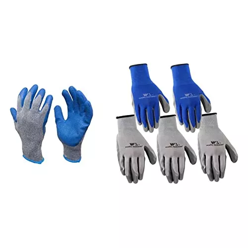 G & F Products - Guantes de trabajo G & F recubiertos de látex para la  construcción