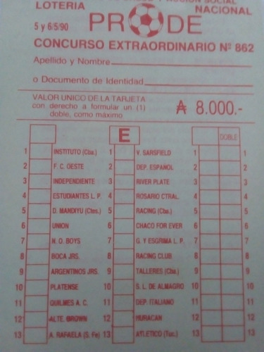 Fútbol Prode Boletas Originales + Libro!