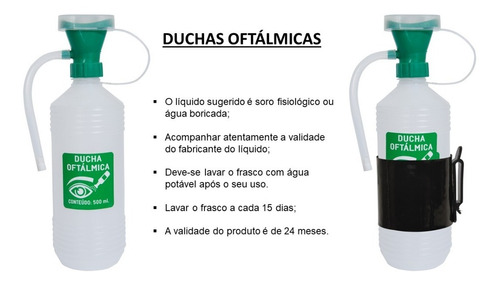 Hm Extra 06 : Kit Duchas Oftálmicas Com Suporte De Parede