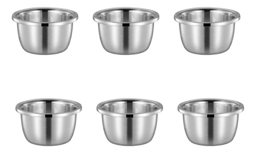 Pack 6 Bowl Cuenco Tazon Profundo 40 Cm Acero Cocina