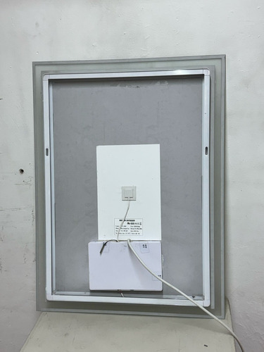 Espejo Rectangular Touch 50x70 3 Luces+dimmer+antifog+reloj