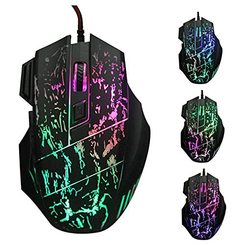 5500dpi Usb Cable Gaming Mouse Ajustable 7 Boton Led Gamer