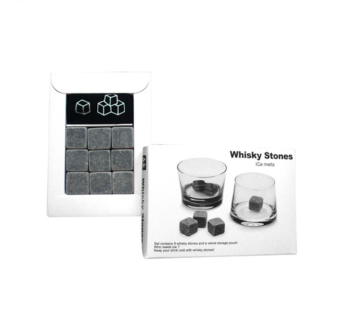 Juego De Piedras Para Whisky: 9 Granite Chill S Con Bolsa De