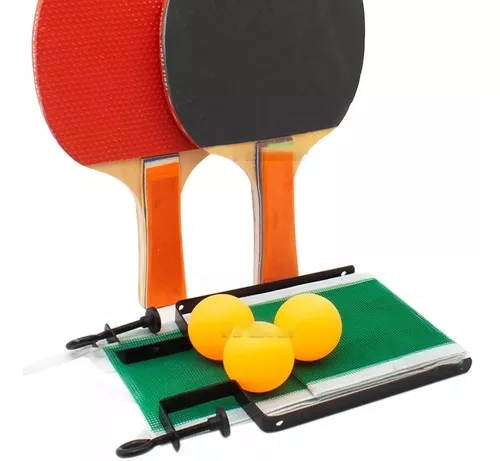 Kit Tênis De Mesa ( Ping Pong ) Com Mesa Raquetes E Rede - Fácil Esporte