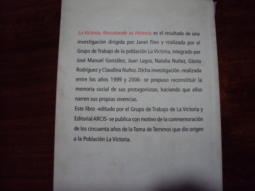 La Victoria -rescatando Su Historia -editorial Arcis (Usado)