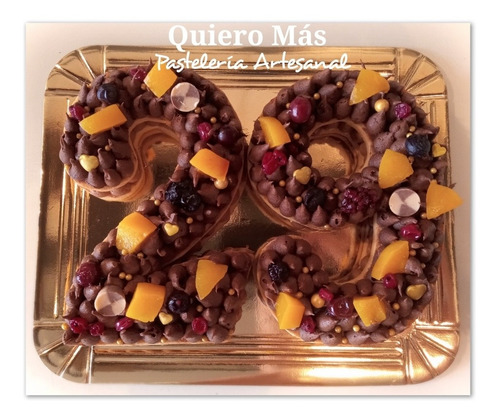 Imagen 9 de 10 de Number Cake Torta Número O Letra Personalizada 20x28cm