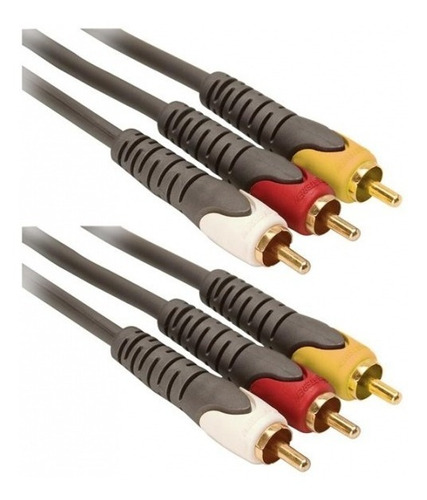 Imagen 1 de 1 de Cable Audio Y Video 3rca A 3rca M-m 3.6mts Steren 284-320