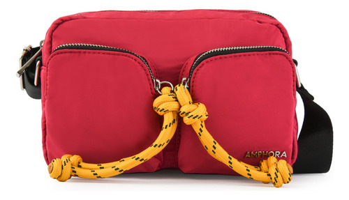 Cartera Bandolera Mediana Soleil Fucsia